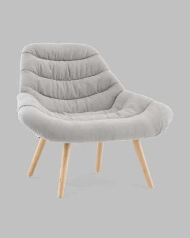 Кресло Stool Group Олби Страйпс светло-серый