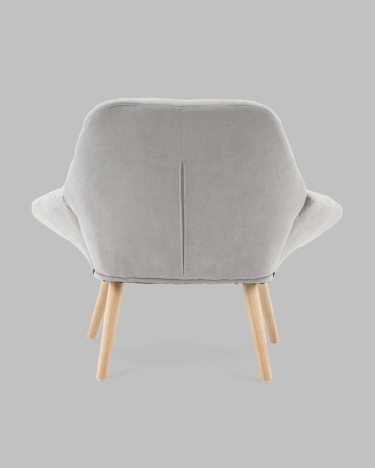 Кресло Stool Group Олби Страйпс светло-серый