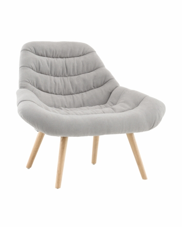 Кресло Stool Group Олби Страйпс светло-серый