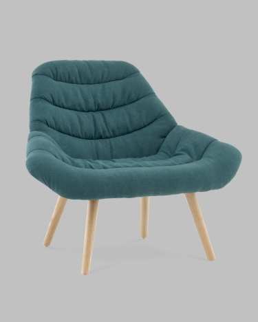 Кресло Stool Group Олби Страйпс темно-бирюзовый
