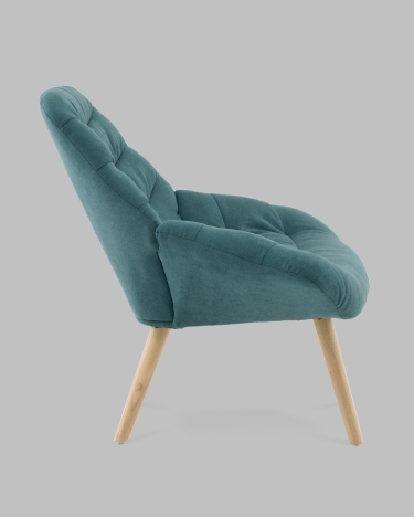 Кресло Stool Group Олби Страйпс темно-бирюзовый