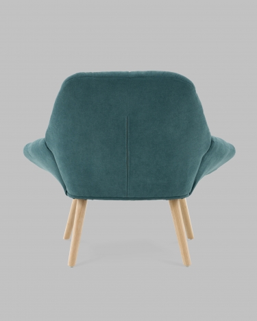 Кресло Stool Group Олби Страйпс темно-бирюзовый