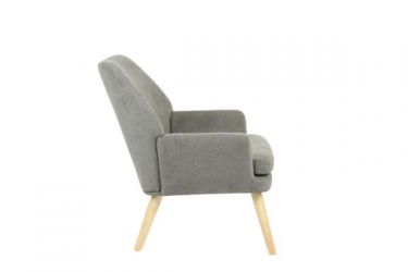 Кресло Stool Group Харви серый деревянные ножки