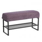 Банкетка-обувница Tetchair Charli Lux Б/Чарли Люкс велюр/букле, VT shape wood rose