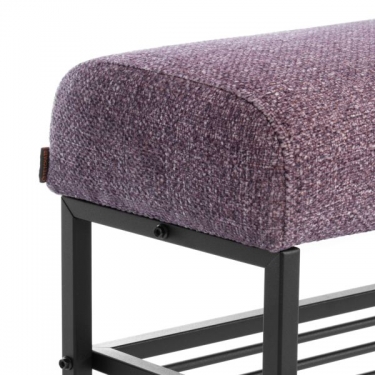 Банкетка-обувница Tetchair Charli Lux Б/Чарли Люкс велюр/букле, VT shape wood rose
