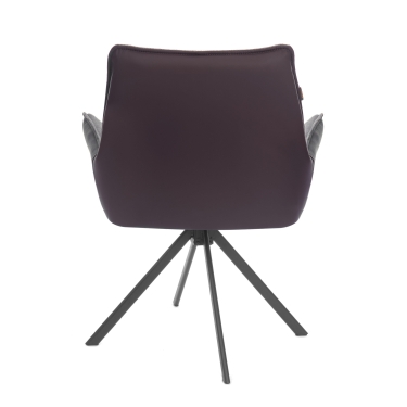 Кресло Tetchair Murano/Мурано опора 360, велюр/букле HYP/Экокожа, бежевый/коричневый