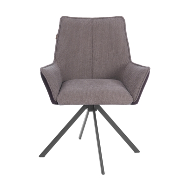 Кресло Tetchair Murano/Мурано опора 360, велюр/букле HYP/Экокожа, бежевый/коричневый