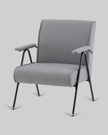 Кресло Stool Group Эндино рогожка серый