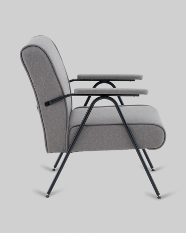 Кресло Stool Group Эндино рогожка серый