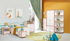 Набор модульной мебели Матрица для детской комнаты Юниор-10 с кроватью 8001600 1 Белый