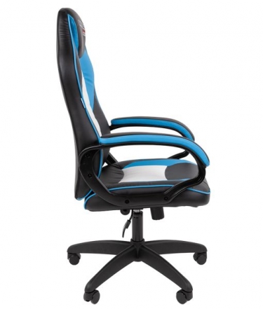 Кресло геймерское Chairman CHAIRMAN GAME 16 черный/голубой/белый