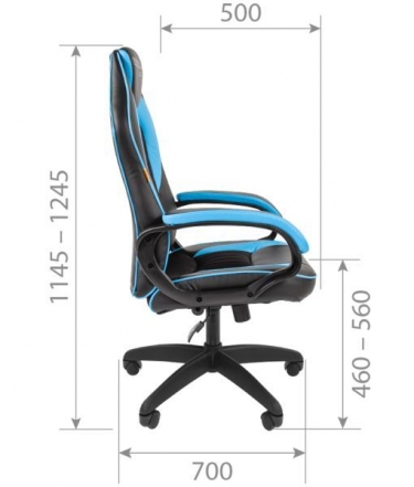 Кресло геймерское Chairman CHAIRMAN GAME 16 черный/красный/белый