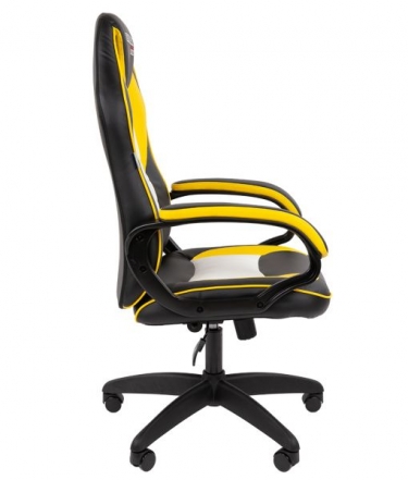 Кресло геймерское Chairman CHAIRMAN GAME 16 черный/желтый/белый