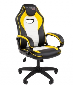 Кресло геймерское Chairman CHAIRMAN GAME 16 черный/желтый/белый