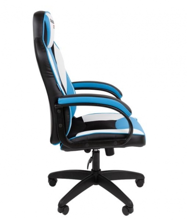 Кресло геймерское Chairman CHAIRMAN GAME 17 черный/голубой/белый