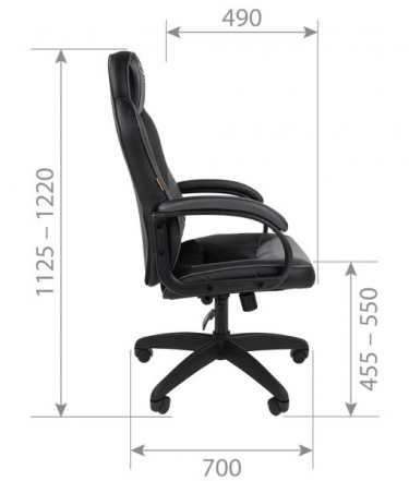 Кресло геймерское Chairman CHAIRMAN GAME 17 черный/красный/белый