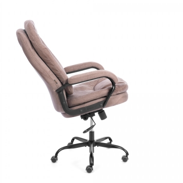 Кресло Tetchair COMFORT Lux 22 metalBL ткань, светло-коричневый, KUB 03