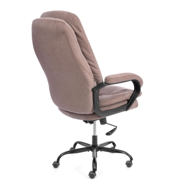 Кресло Tetchair COMFORT Lux 22 metalBL ткань, светло-коричневый, KUB 03