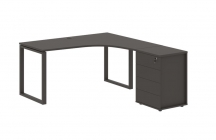 Стол эргономичный с тумбой правый Skyland EDIS EQCET 1518 R Мокко