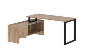 Стол с тумбой Skyland EDIS EQCT 17614 Дуб Денвер светлый Черный