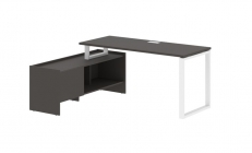 Стол с тумбой Skyland EDIS EQCT 17614 Мокко Белый