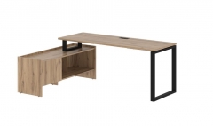 Стол с тумбой Skyland EDIS EQCT 19614 Дуб Денвер светлый Черный