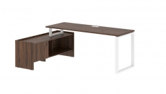 Стол с тумбой Skyland EDIS EQCT 19614 Дуб Денвер темный Белый