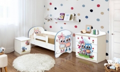 Комплект мебели для детской Матрица Совята 1 Белый
