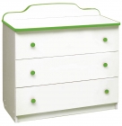 Комод Матрица с 3-мя ящиками Радуга Лайм