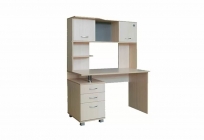 Стол компьютерный Ивару Максим-1 Ясень шимо светлый