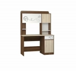 Стол компьютерный Ивару Котофей Орех Дуб Сонома Белый