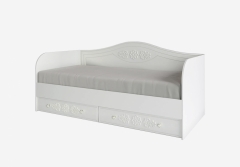 Диван-кровать ДСВ мебель KI-KI ДКД2000.1 9002000 мм Белый/Белое дерево