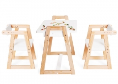 Комплект детской мебели стол и два стула Я САМ Я САМ Лофт-Дуо Белый