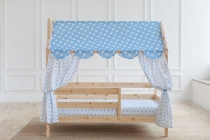 Кровать-домик Ecodrev в натуральном цвете