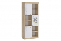 Стеллаж Мебельсон Форсаж MKF-03 Дуб сонома/белый