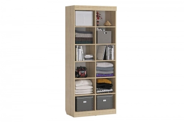 Стеллаж Мебельсон Форсаж MKF-03 Дуб сонома/белый