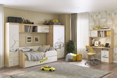 Стол Мебельсон Форсаж MKF-05 Дуб сонома/белый