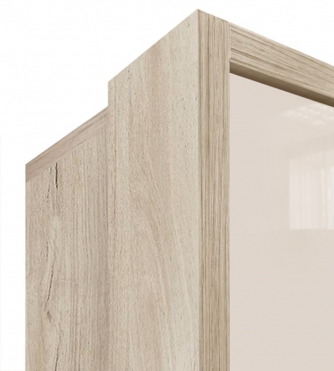 Шкаф трехдверный с зеркалом Витра Кашемир 900.12 Дуб Кронберг/Кашемир