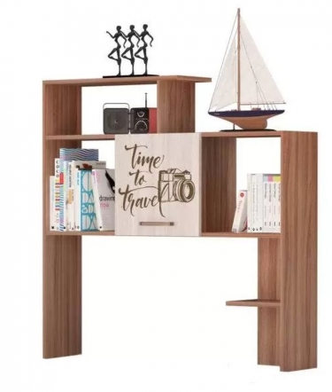 Полка-надставка для стола Можгинский лесокомбинат Вояж 00071736 Ясень шимо темный Ясень шимо светлый