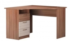 Стол письменный угловой Можгинский лесокомбинат Вояж 00071734 Ясень шимо темный Ясень шимо светлый