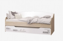 Кровать-софа выдвижная Можгинский лесокомбинат Джуниор Ц0022848 Дуб сонома Белый с фотопечатью