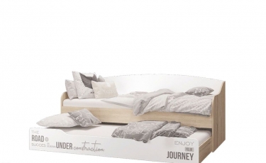 Кровать-софа выдвижная Можгинский лесокомбинат Джуниор Ц0022848 Дуб сонома Белый с фотопечатью