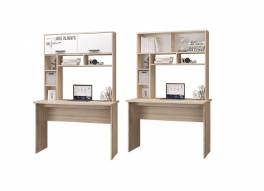 Полка-надставка для стола Можгинский лесокомбинат Джуниор Ц0022845 Дуб сонома Белый с фотопечатью