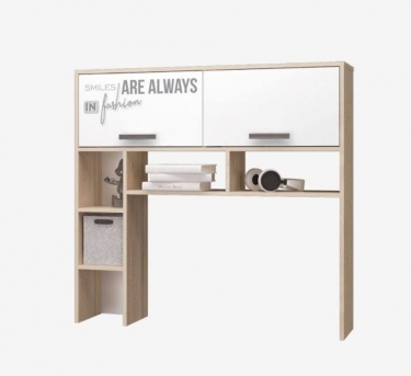 Полка-надставка для стола Можгинский лесокомбинат Джуниор Ц0022845 Дуб сонома Белый с фотопечатью