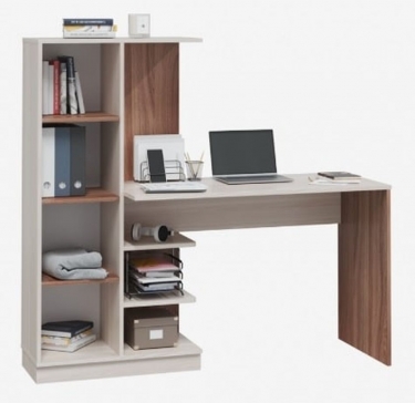 Компьютерный стол Можгинский лесокомбинат Софт Ц0034473 Ясень шимо темный Ясень шимо светлый