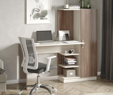 Компьютерный стол Можгинский лесокомбинат Софт Ц0034473 Ясень шимо темный Ясень шимо светлый