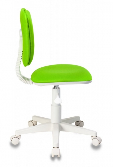 Кресло детское Бюрократ Бюрократ CH-W204NX пластик белый Салатовый 15-118
