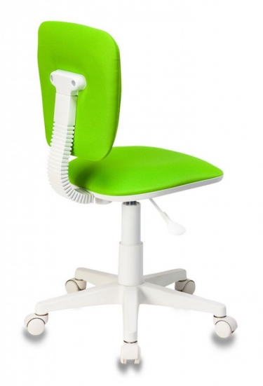 Кресло детское Бюрократ Бюрократ CH-W204NX пластик белый Салатовый 15-118