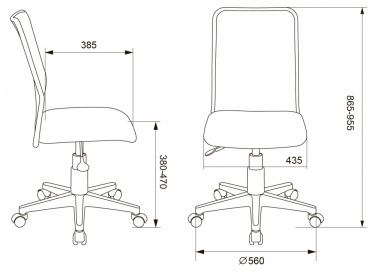 Кресло детское Бюрократ Бюрократ KD-9 пластик белый Голубой