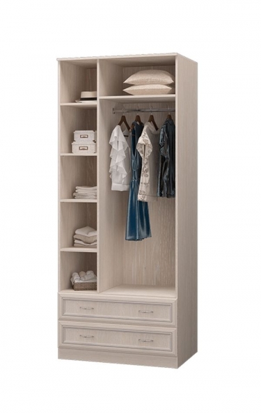 Шкаф двухдверный с двумя ящиками Можгинский лесокомбинат Верона П0005535 Дуб Атланта